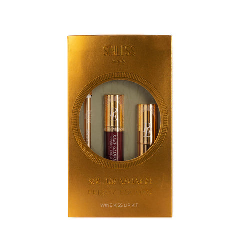 Wine Kiss Lip Kit - Soy Abundancia x Priscy Escoto