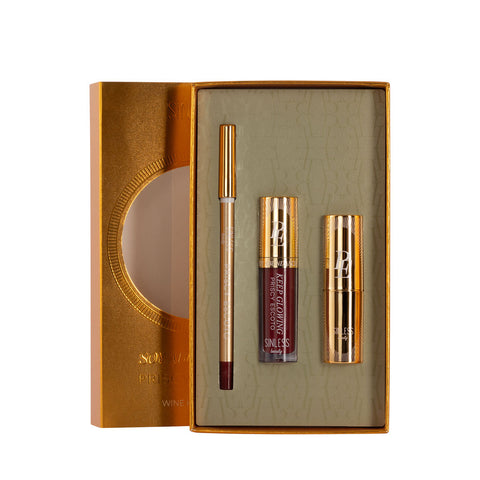 Wine Kiss Lip Kit - Soy Abundancia x Priscy Escoto